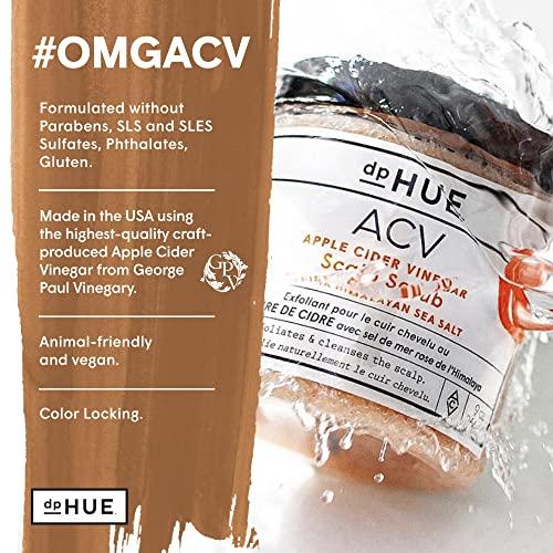 dpHUE dpHUE Apple Cider Vinegar Scalp Scrub - 9 oz, Pack of 2 - Natural Exfoliating Scrub & Dry Scalp Treatment - With Pink Himalayan Sea Salt, Aloe Vera & Avocado Oil - Gluten Free, Vegan