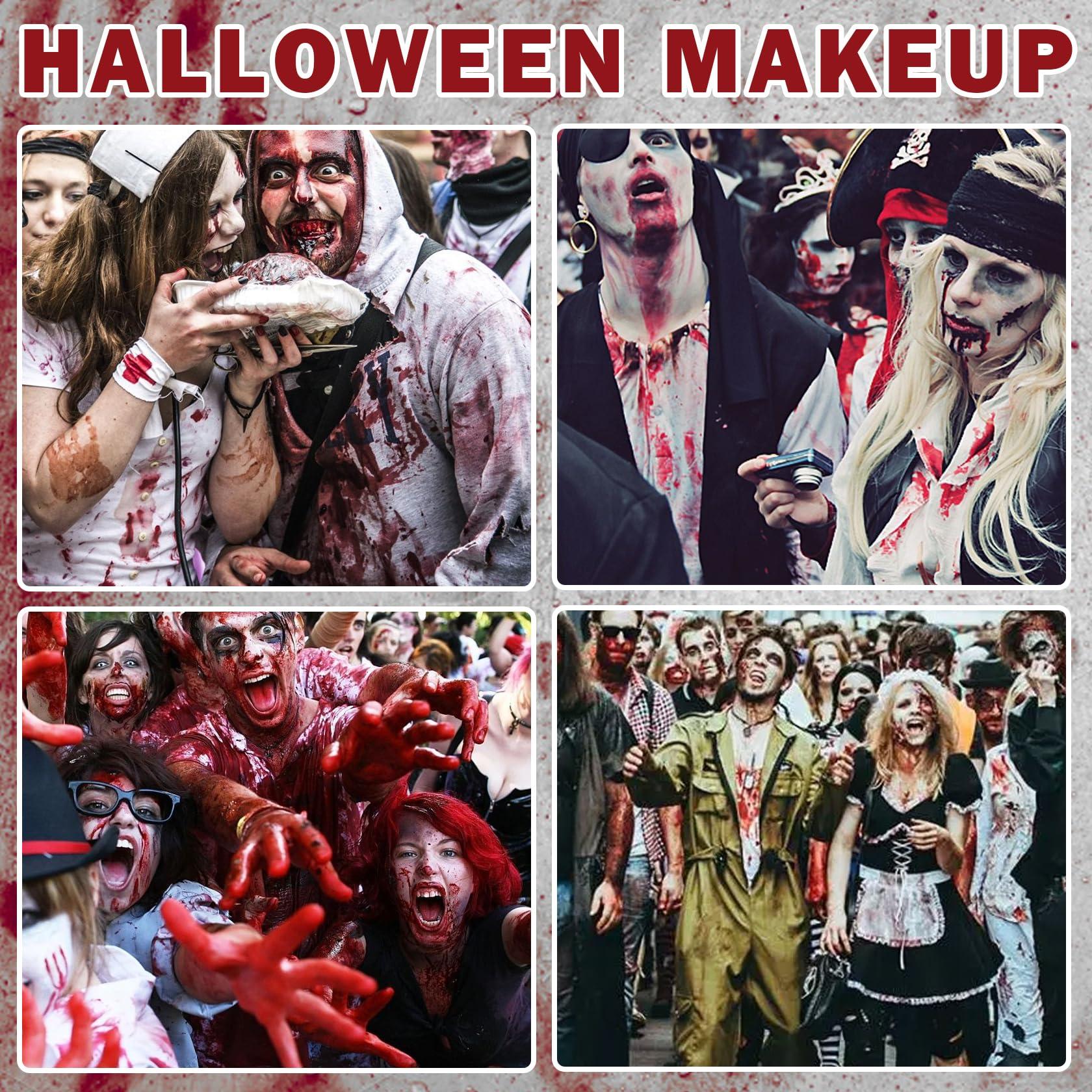 LZXLUKGIR LZXLUKGIR Halloween Fake Blood Spray,Washable Fake Blood for Clothes Face,Realistic Fake Blood Makeup for Halloween Fake Blood Sfx Makeup Zombie Vampire Makeup,Vegan Cruelty-free
