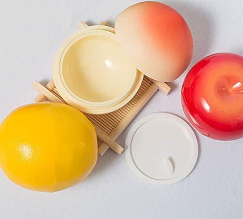 BesYouSel BesYouSel 30g Mini Cosmetics Bottle 10PCS Empty Peach Shape Plastic Container Jar With Lid,Travel Container Bottle for Eye Shadow, Lotion, Lip Gloss, Cream