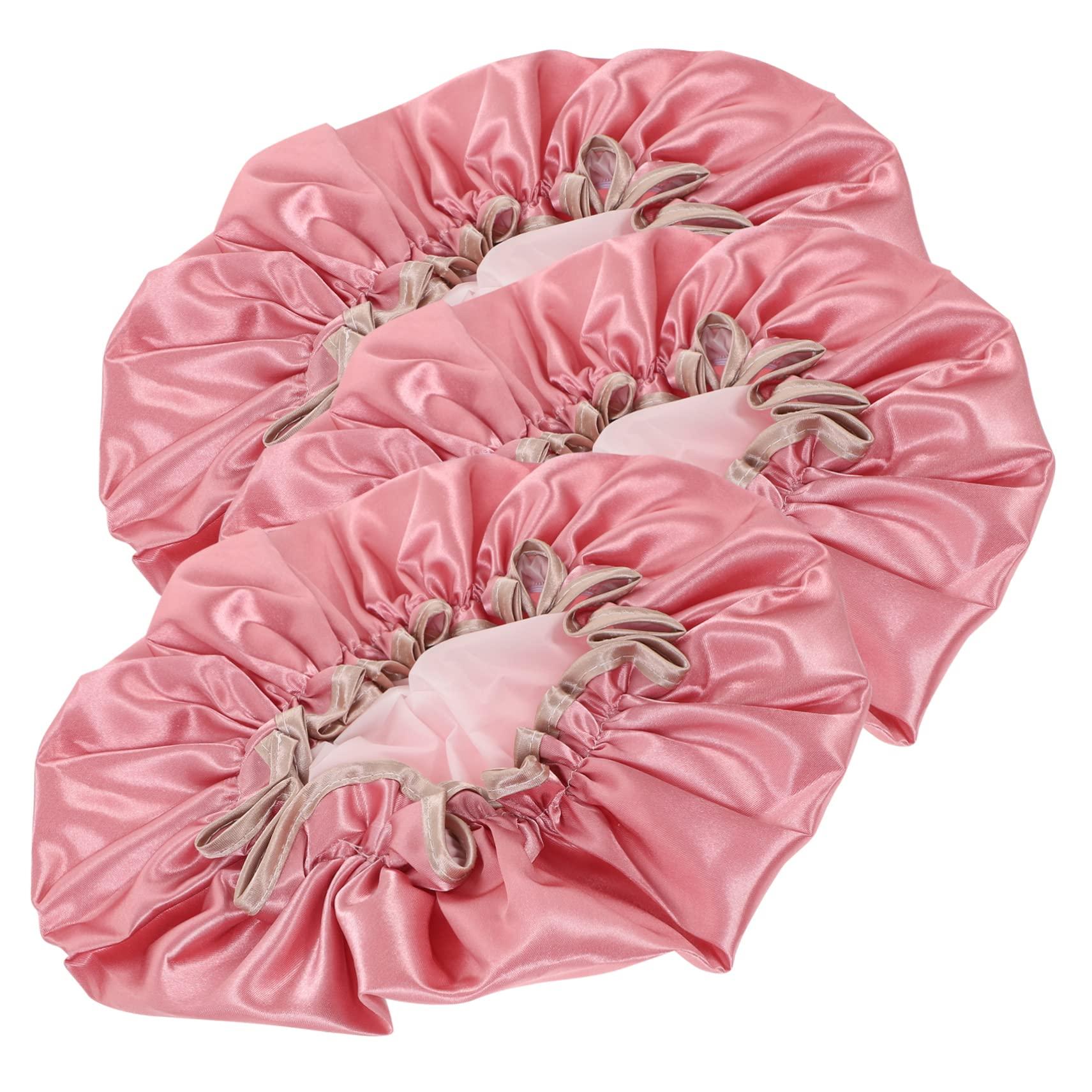 NOLITOY NOLITOY 6 Pcs Double Layer Waterproof Shower Cap Double Layer Bath Hats Women Shower Caps Hair Protection Caps Bath Caps Travel Bath Cap Breathable Hair Caps Decorative Shower Caps