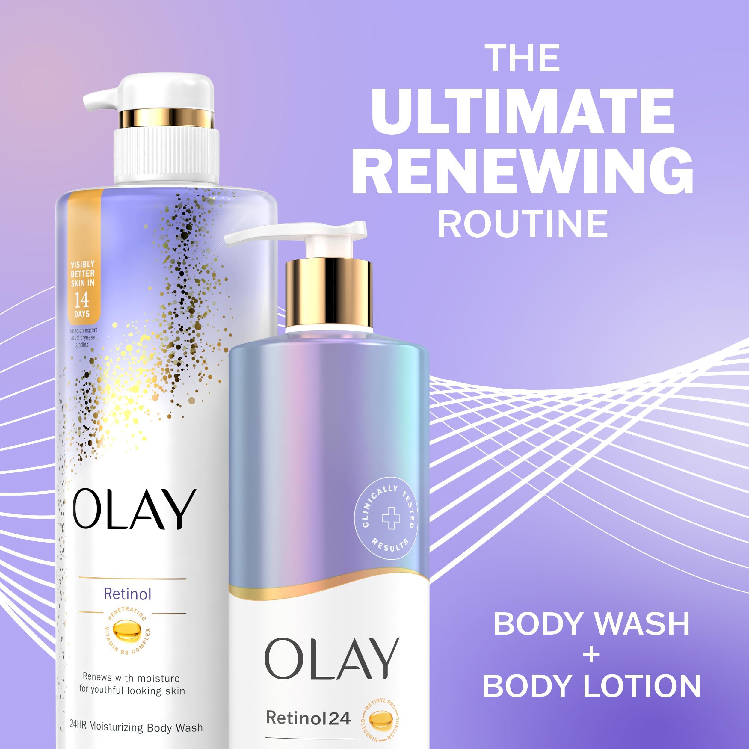 Olay Olay Body Lotion Smoothing for Women with Retinol, 24hr Moisturizing, Vitamin E & Vitamin B3 Complex, Fast Absorbing Formula, 17 fl oz