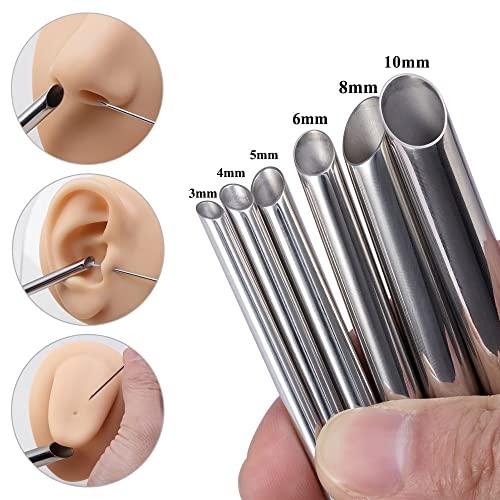 JIESIBAO JIESIBAO 2G Piercing Receiving Tube for Piercing Needles,6MM Receving Needles 316L Surgical Stainless Steel Piercing Needles for Ear Nose Septum Piercing Suppliers