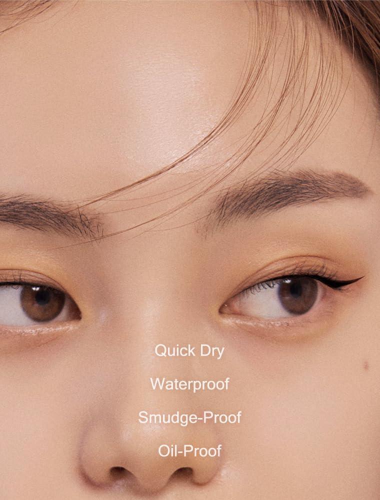 MIZON MIZON Liquid Vegan Eyeliner Long lasting Waterproof Smudge Proof sharp Tip Quick Dry Easy Cleansing Korean Make Up (0.02 Fl Oz)