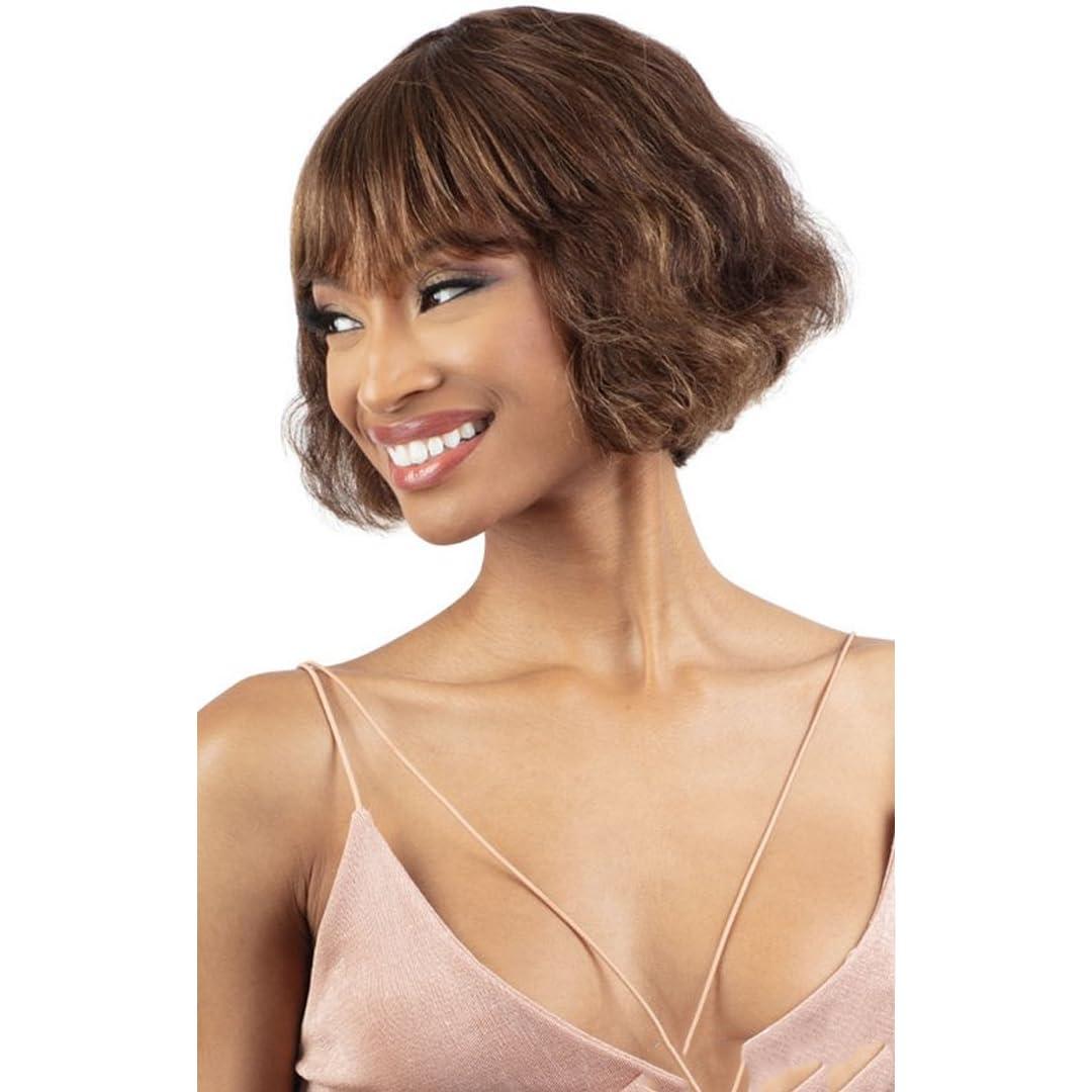 Shake-N-Go Shake-N-Go Golden 100% Human Hair Wig - Cynthia (Color:NATURAL)
