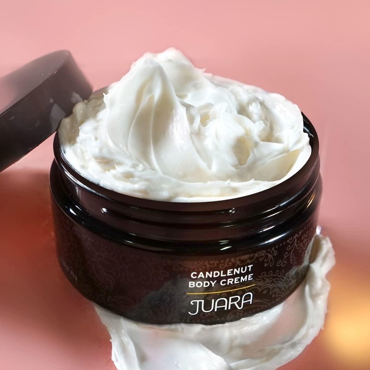 Juara Juara - Candlenut Body Creme | Moisturizing Lotion | Dry Skin Hydration | Skin, Hands & Feet Cream | Soothing Skincare Balm | Cruelty Free, Paraben & Sulfate Free, Vegetarian | 7.5 oz (2-Pack)