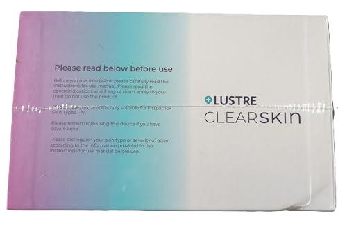 LUSTRE LUSTRE ClearSkin Renew Pro Facewear - Anti-Aging & Anti-Acne LED Face Mask | Red, Blue & Near Infrared Light Therapy Treatment Device | Reduce Wrinkles & Prevent Acne