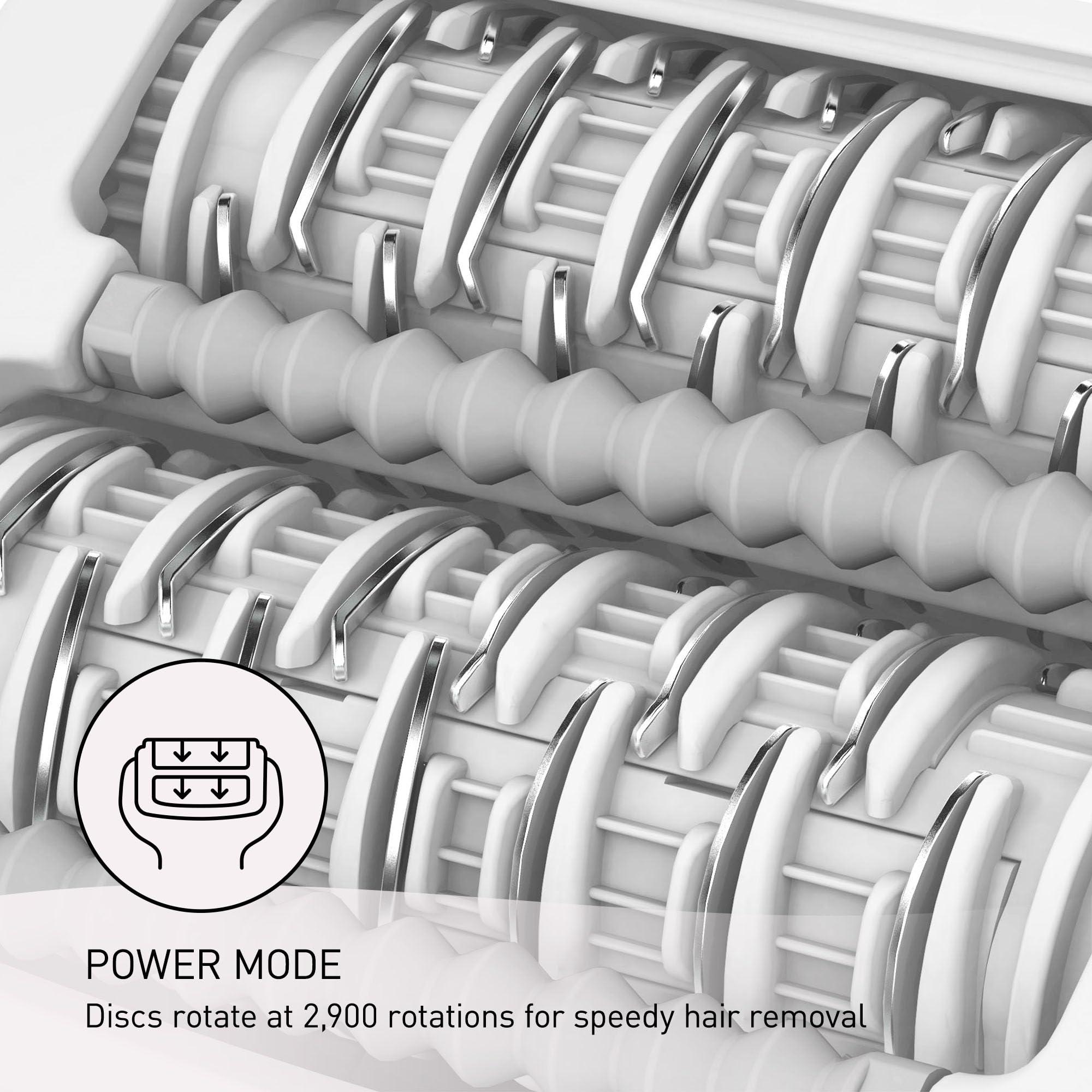 Panasonic Panasonic Epilator with Gentle Cap, Electric Hair Remover for Home, 3 Speed Settings, Wet Dry, Washable - ES-EY30