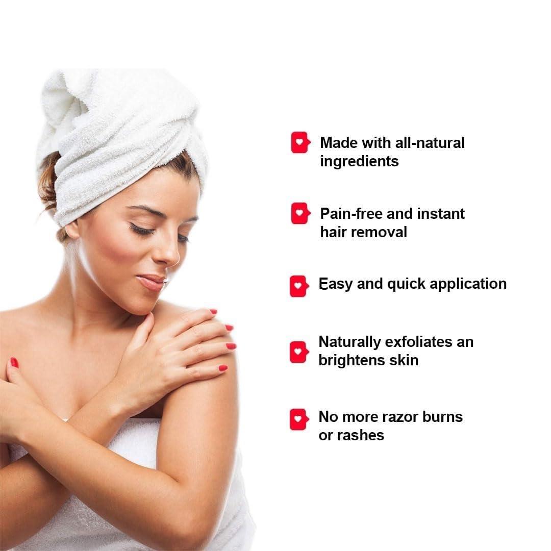 Generic Generic Chocolate Wax Powder Herbal Wax Powder For Hair Removal - Painless & Quick Solution For Hair Removal, Chocolate Wax Powder For Men & Women