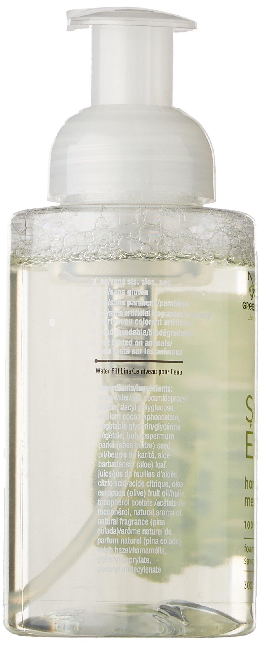 Green Cricket All Natural Foaming Hand Soap HoneyDew Melon | Biodegradable Formula, Paraben/Cruelty Free & Vegan Friendly Nourishing Hand Wash Dispenser Bottle 300ml/10 Oz | Canada Made