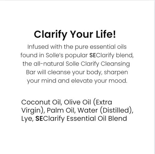 Solle Naturals Solle Naturals SE ClarifyTM Cleansing Bar, Natural & Nourishing, Cleanses & Moisturizes for Gentle Wash