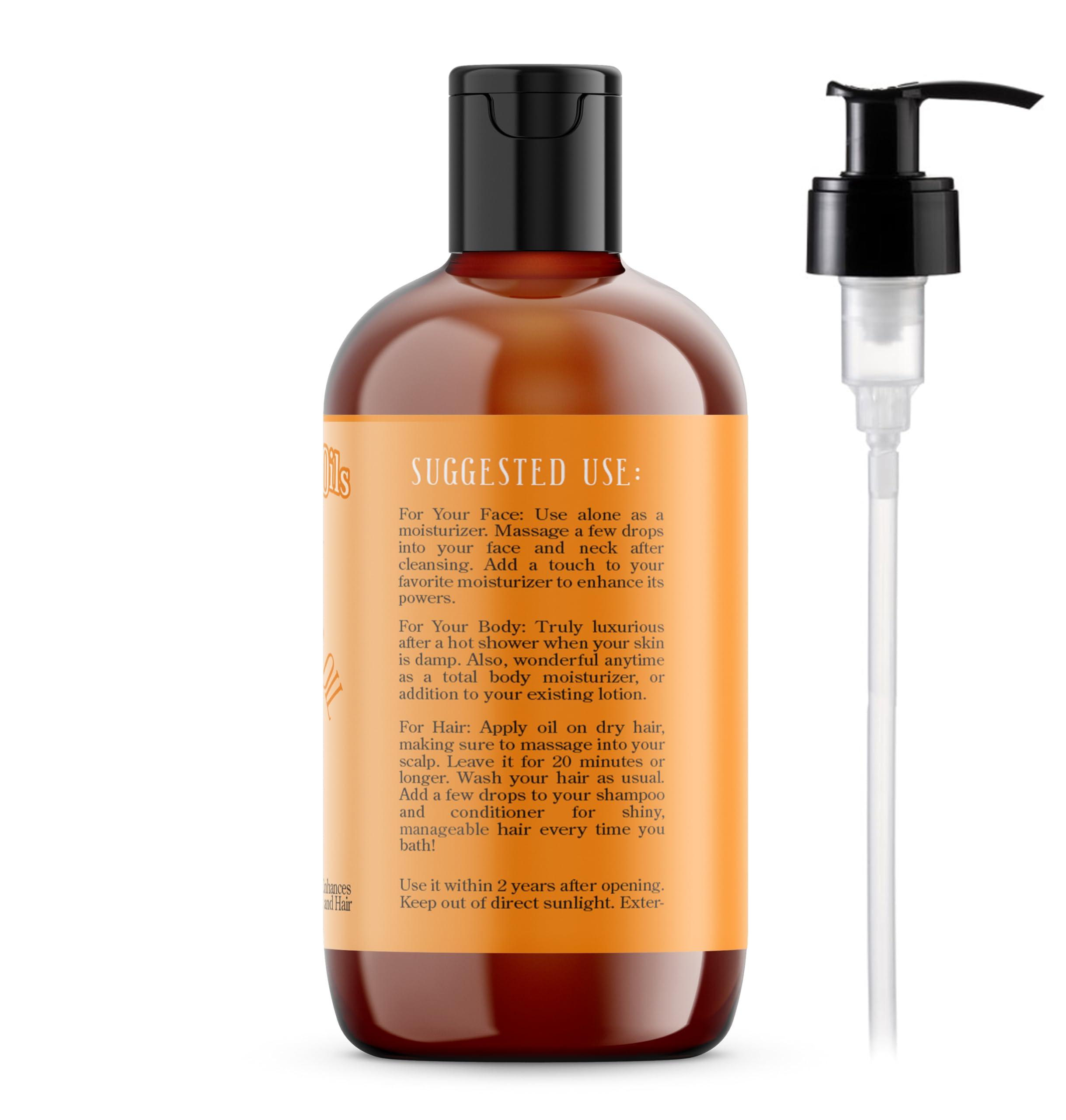 Natural Born Oils Natural Born Oils Pumpkin Seed Oil, 16oz, Organic, Cold-Pressed, Nutrient-Rich, Excellent for Radiant Skin, Lustrous Hair