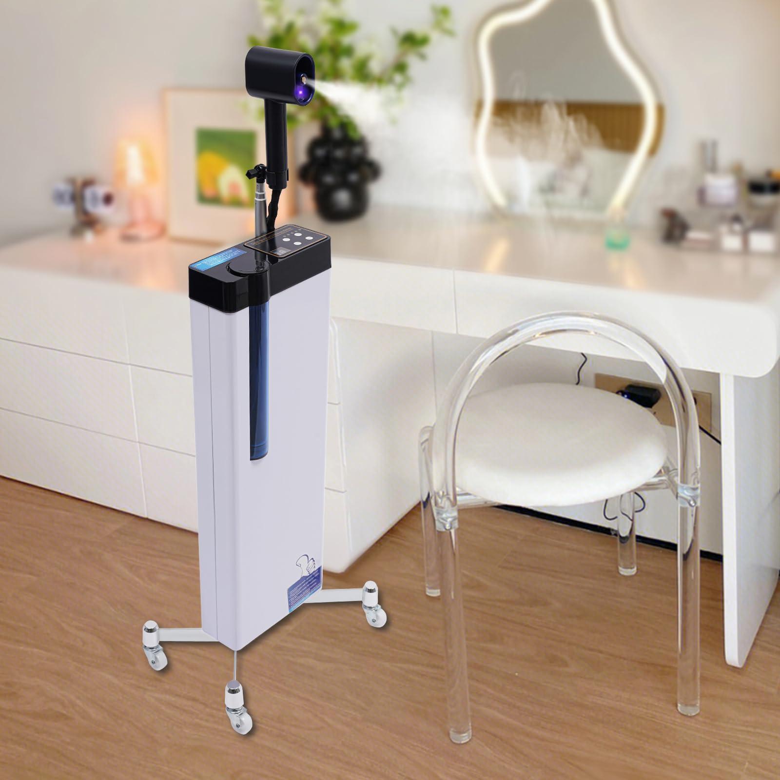 UIdili 3 In 1 Salon Nano Hair Steamer Vertical Multifunctional Hairdressing Nano Sprayer, Multi-speed Adjustable Hair Care Device with Control Panel, Portable Hair Steamer Cap for Deep Conditioning