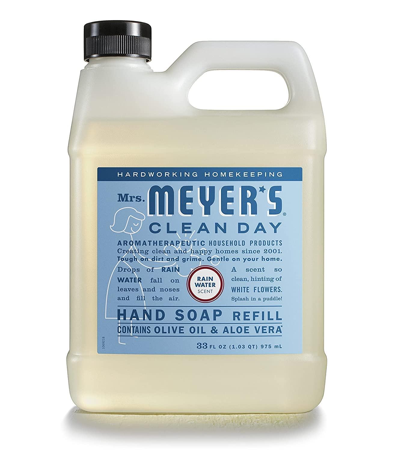 MRS. MEYER'S CLEAN DAY MRS. MEYER\'S CLEAN DAY Hand Soap Refill Rain Water Scent 33 Fl Oz (Pack of 8)