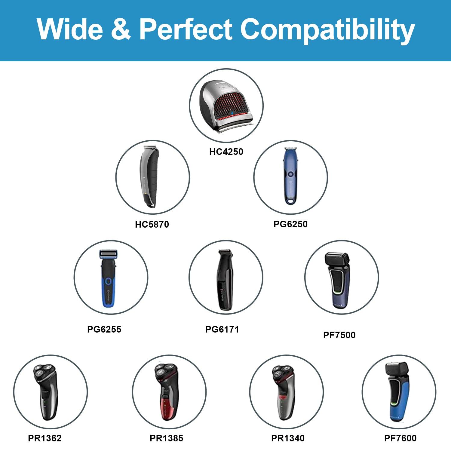 YANZHI Charger for Remington Shaver Replacement Remington HC4250 PG6171 PF7500 PF7600 PG6250 PA-0510N Beard Trimmer Charger Remington Hair Clipper Wall Power Supply Cord 5V Adapter