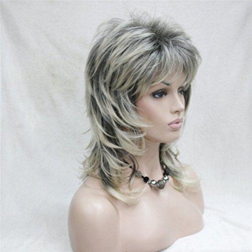 Lydell Lydell Long Soft Shaggy Layered Blonde Ombre Classic Cap Full Synthetic Wigs (R2/26 Blonde Grey Ombre)
