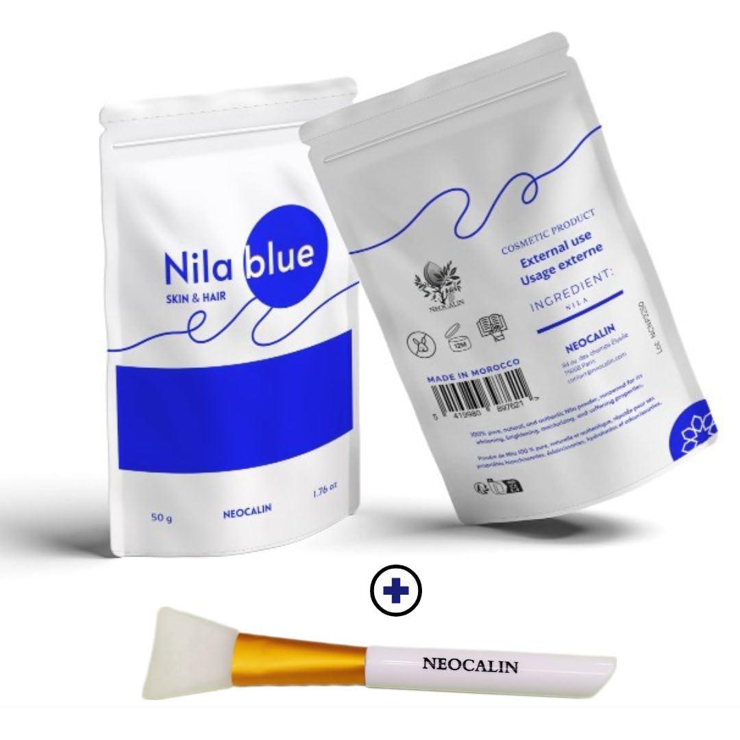 NeoCalin NeoCalin Nila Blue Powder - Authentic Moroccan Indigo | Brightening Solution for Radiant Skin and Hair | DIY Nila Mask (50g) (1.76 Once)