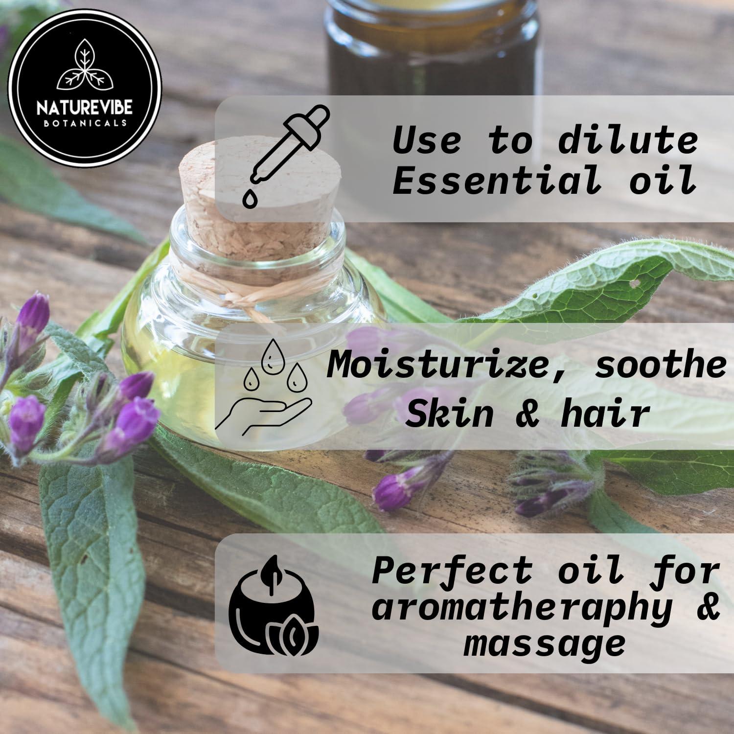 Naturevibe Botanicals Naturevibe Botanicals Comfrey Oil 32 Ounces | 100% Pure and Natural | Great for Skin Care and Hair Care