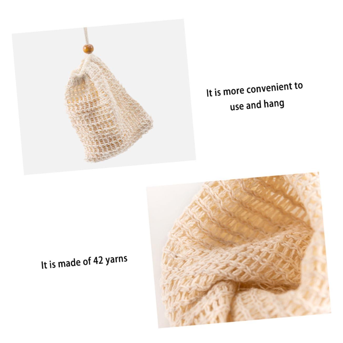 Gogogmee Gogogmee 4pcs Handmade Soap Bag Bar Soap Liquid Soap Travel Soap Dish with Lid Soap Dishes for Bathroom Soap Making Kit Soap Bar Container Cup Foam Soap Face Cleaning Net Cotton Linen White