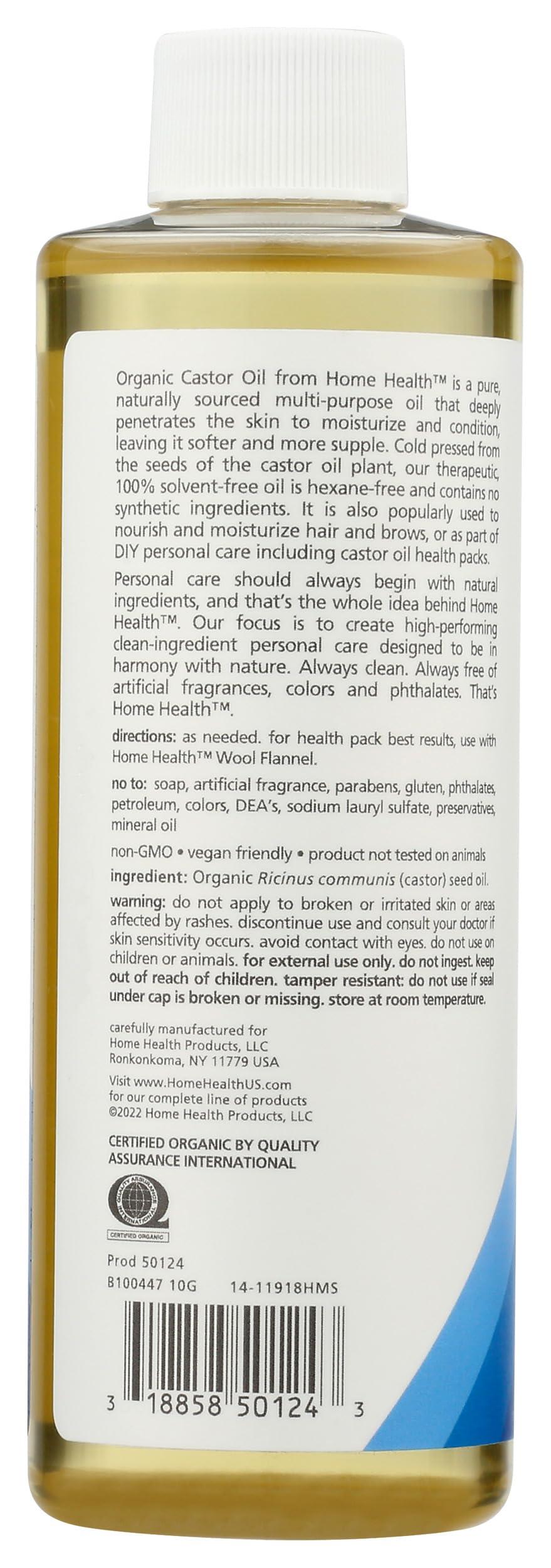 Home Health Home Health Castor Oil Cold Pressed & Cold Processed, 8 Oz