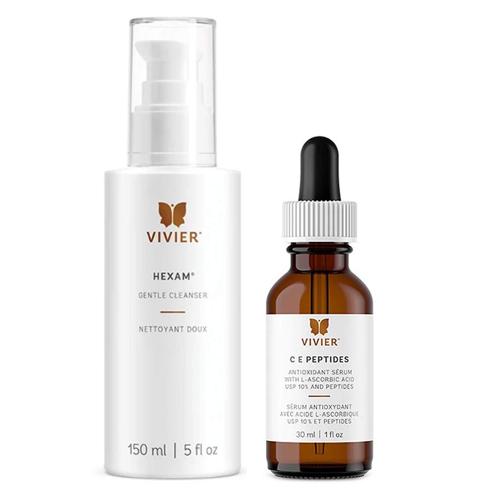 Vivierskin Vivier C E Peptides Serum 1oz Bundle with Vivier Hexam Gentle Cleanser 5oz