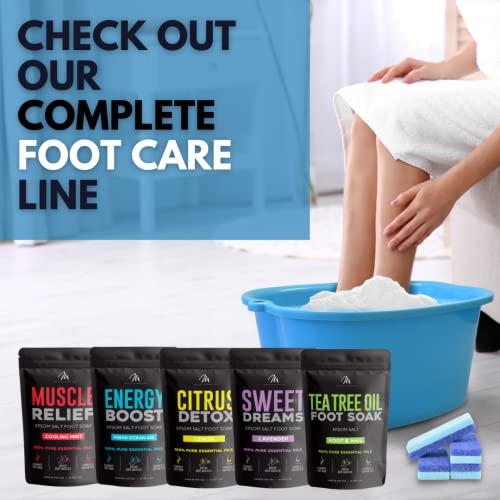 Mantello Mantello Foot Bath, Extra Large, Foot Soaking Tub - Pedicure Bowl - Foot Soak Tub (Blue)