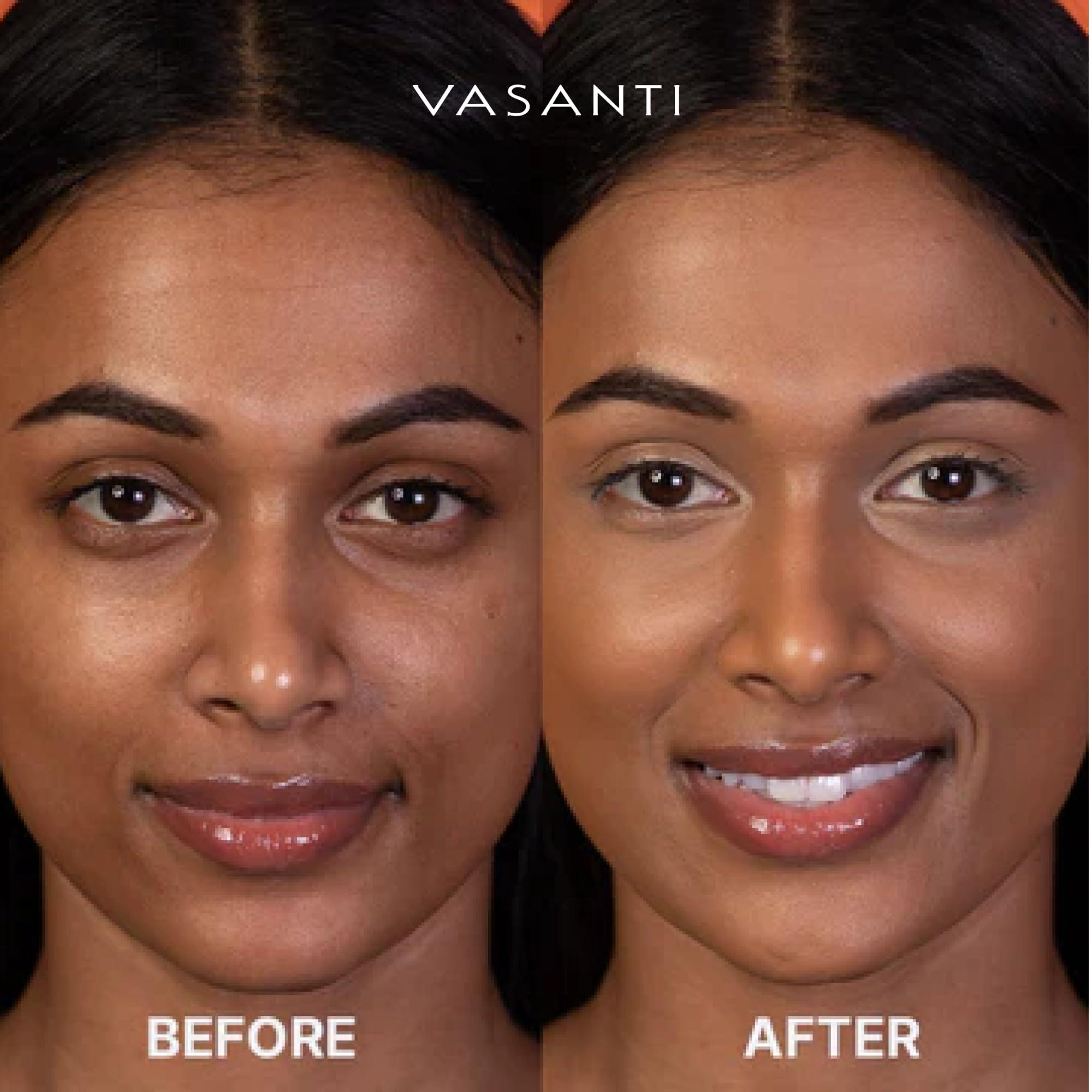 VASANTI Liquid VO2 Undereye Color Corrector and Concealer by VASANTI - Medium to Deep Skin Tones - Paraben Free, Gluten Free - Look Younger with this Dark Circle Concealer