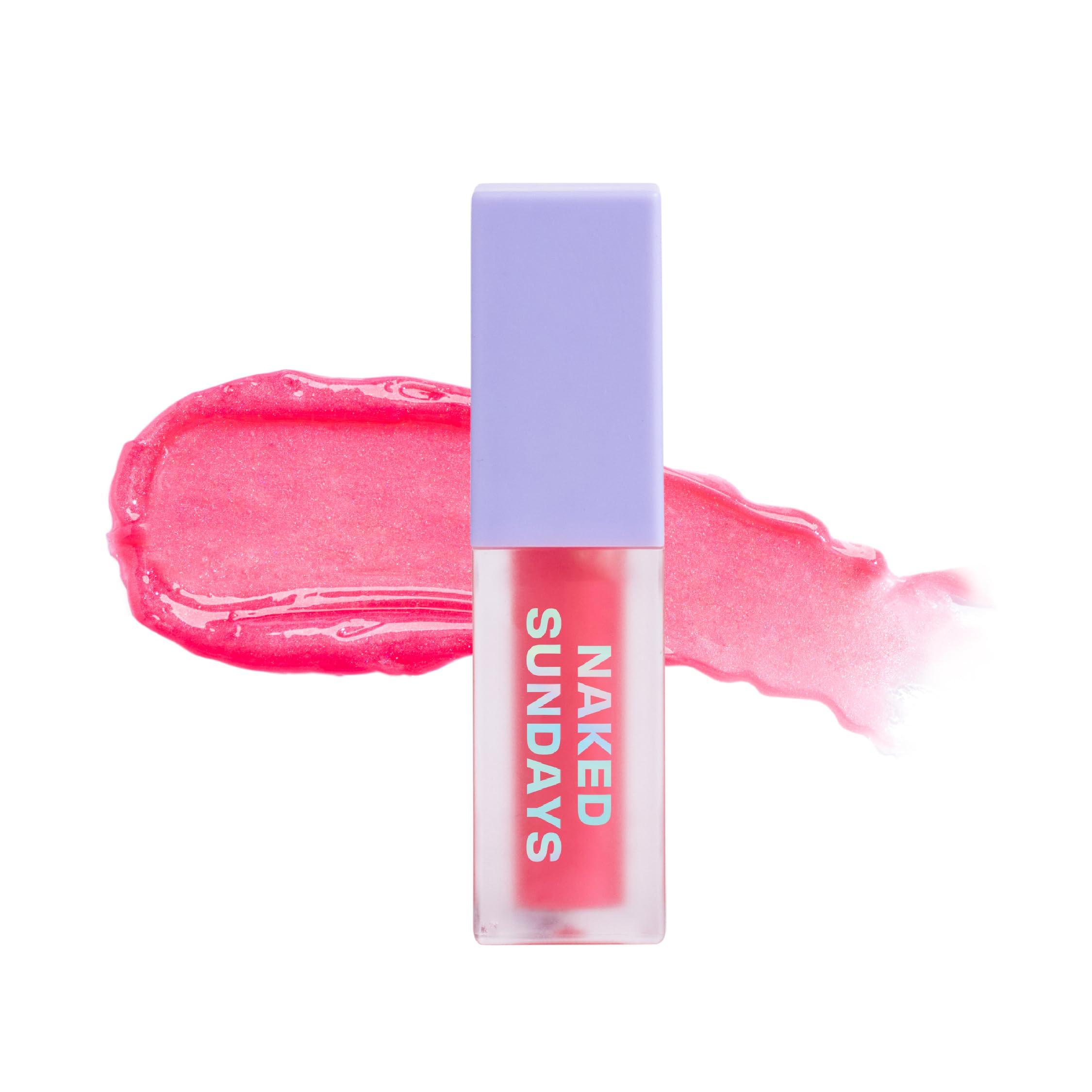 Naked Sundays Naked Sundays SPF50 Glow & Go Lip Oil: Lip Oil with SPF, Moisturizes and Protects Lips, 4.5ml in Watermelon