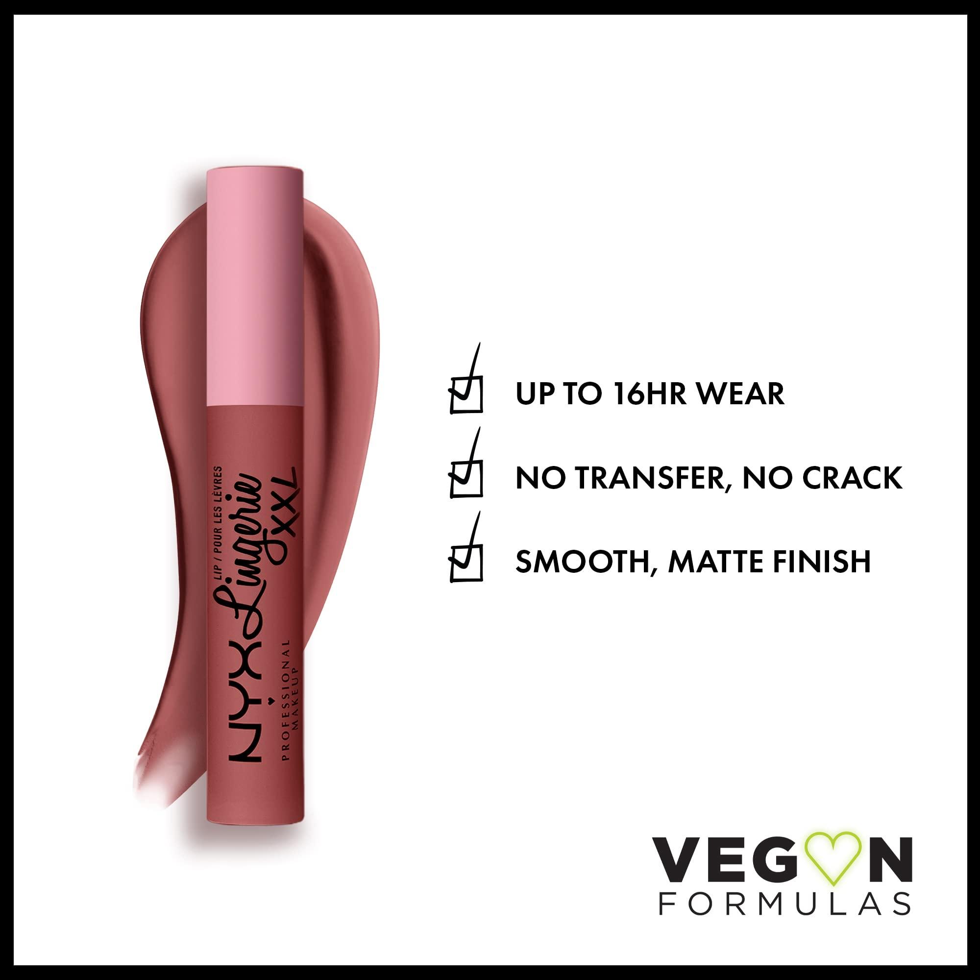 NYX PROFESSIONAL MAKEUP NYX PROFESSIONAL MAKEUP Lip Lingerie XXL Matte Liquid Lipstick Bundle - Strip\'d Down (Coral Beige) & Undress\'d (Pink Nude)