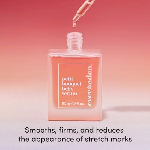 Evereden Evereden Golden Body Serum 3.4 fl. oz. & Petit Bouquet Belly Serum, 1.7 fl oz. | Clean & Vegan Women\'s Belly Oil for Pregnancy and Postpartum Maternity Skincare | Non-Toxic Ingredients