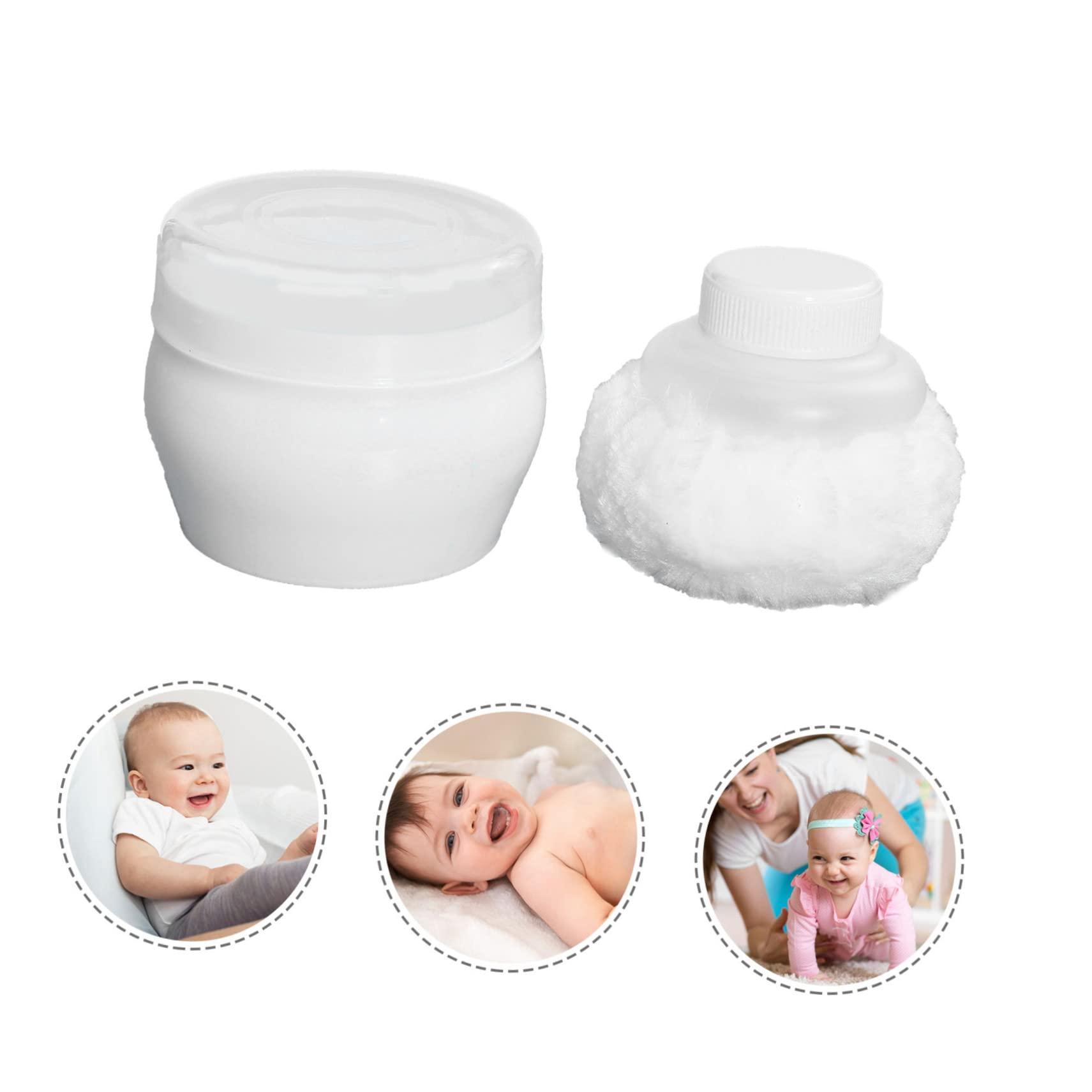 Beavorty 2 Sets Baby Powder Body Powder Puff After Bath Powder Puff Infant Powder Puff Talcum Powder Puff Toddler Powder Puff Fluff Powder Puff Plush Powder Puff Kids Powder Puff
