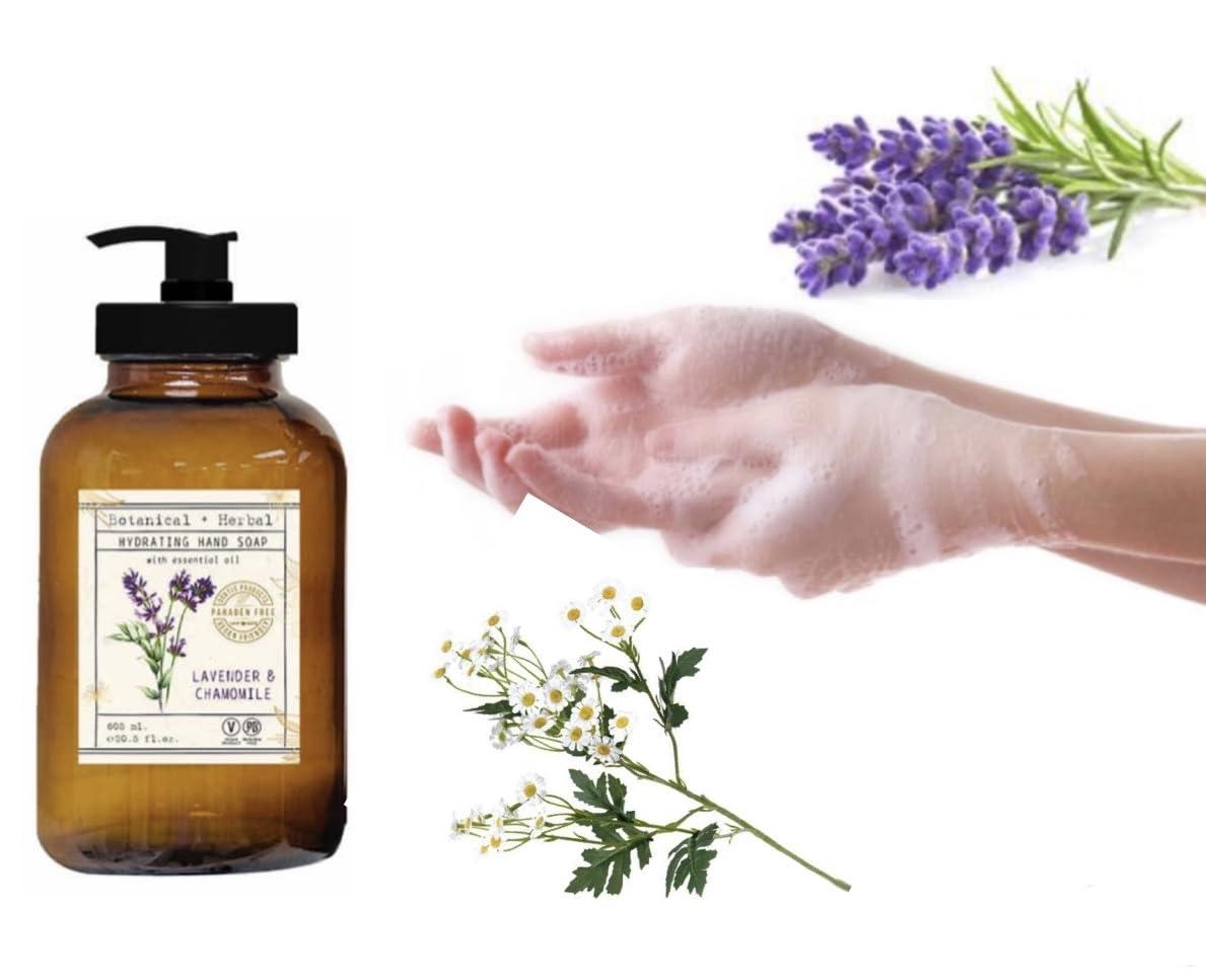 Home and Body Company Home and Body Company | Apothecary 101 | 4 Hand Soaps | Hand Wash Ultra Moisturizing Formula in Glass Bottles (Sage/Eucalyptus, Coconut/Hibiscus, Lavender/Chamomile, Citrus/Verbena)