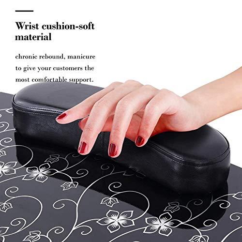 Beauty Life Beauty Life Nail Station Portable Foldable Manicure Nail Table with Large Drawer, Lockable Rolling Wheels