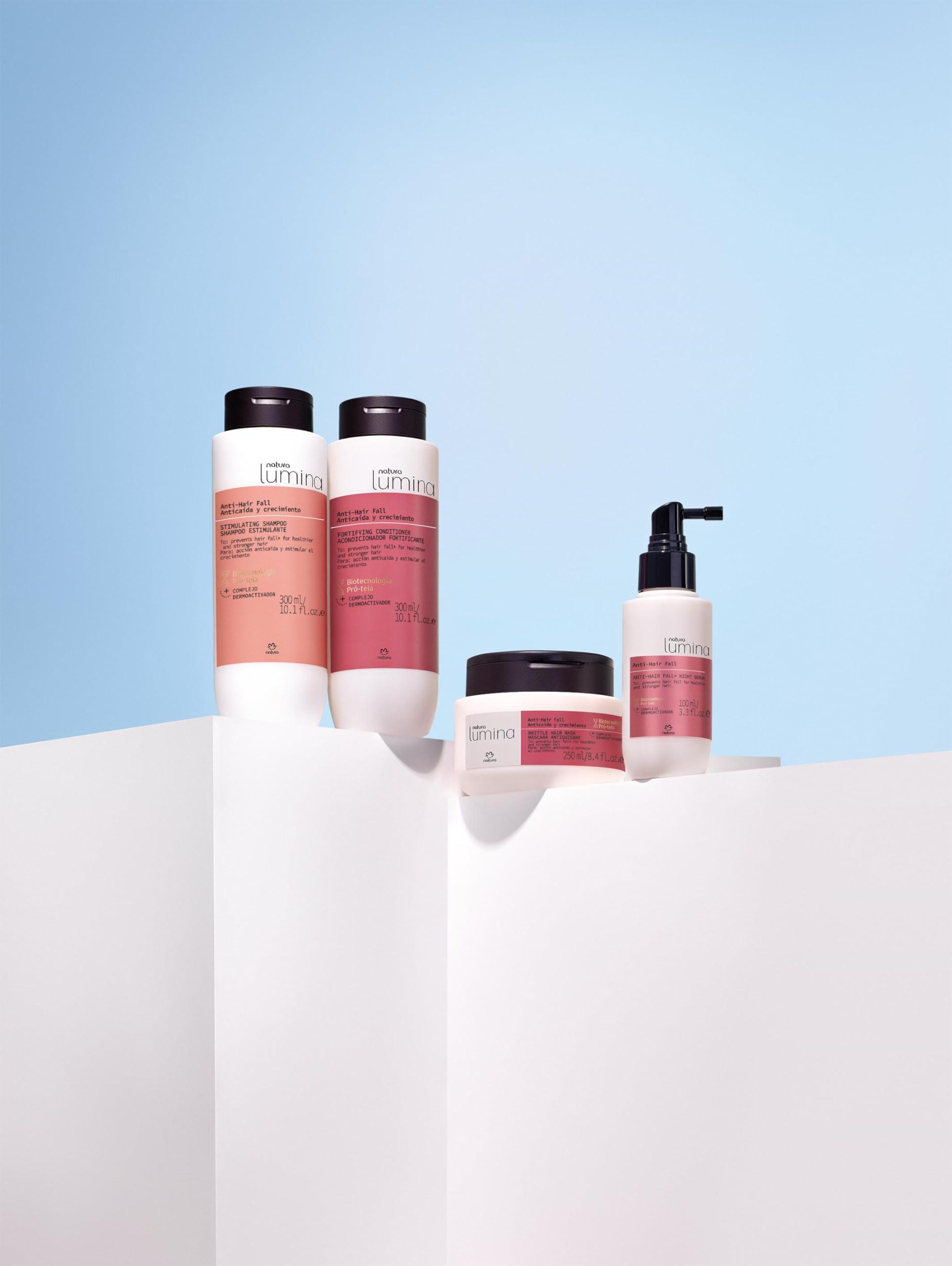 Natura natura Lumina Anti-Hair Fall Brittle Hair Mask - Intense Hair Loss Reduction - Combats Hair Thinning - Accelerate Hair Growth - Densifies Hair - Vegan & Cruelty-Free Hair Care - 250ml