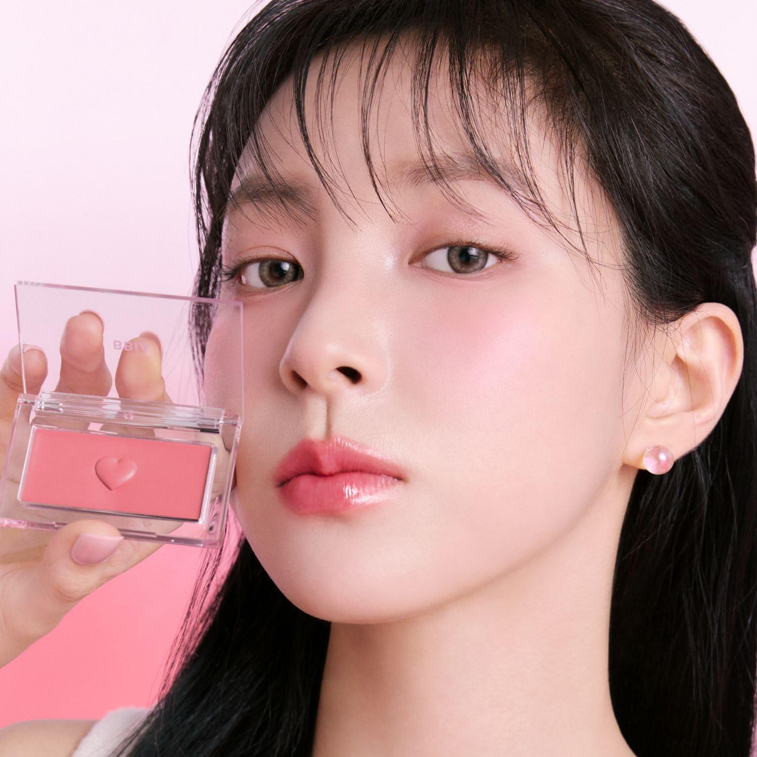 BBI@ BBIA BBIA Ready To Wear Downy Cheek Cream Blush 2P Set (08 DOWNY ROSY + 02 DOWNY PEACH) / Blendable and Lightweight Cheek Makeup, Highly Pigmented with Long Wearing Formula