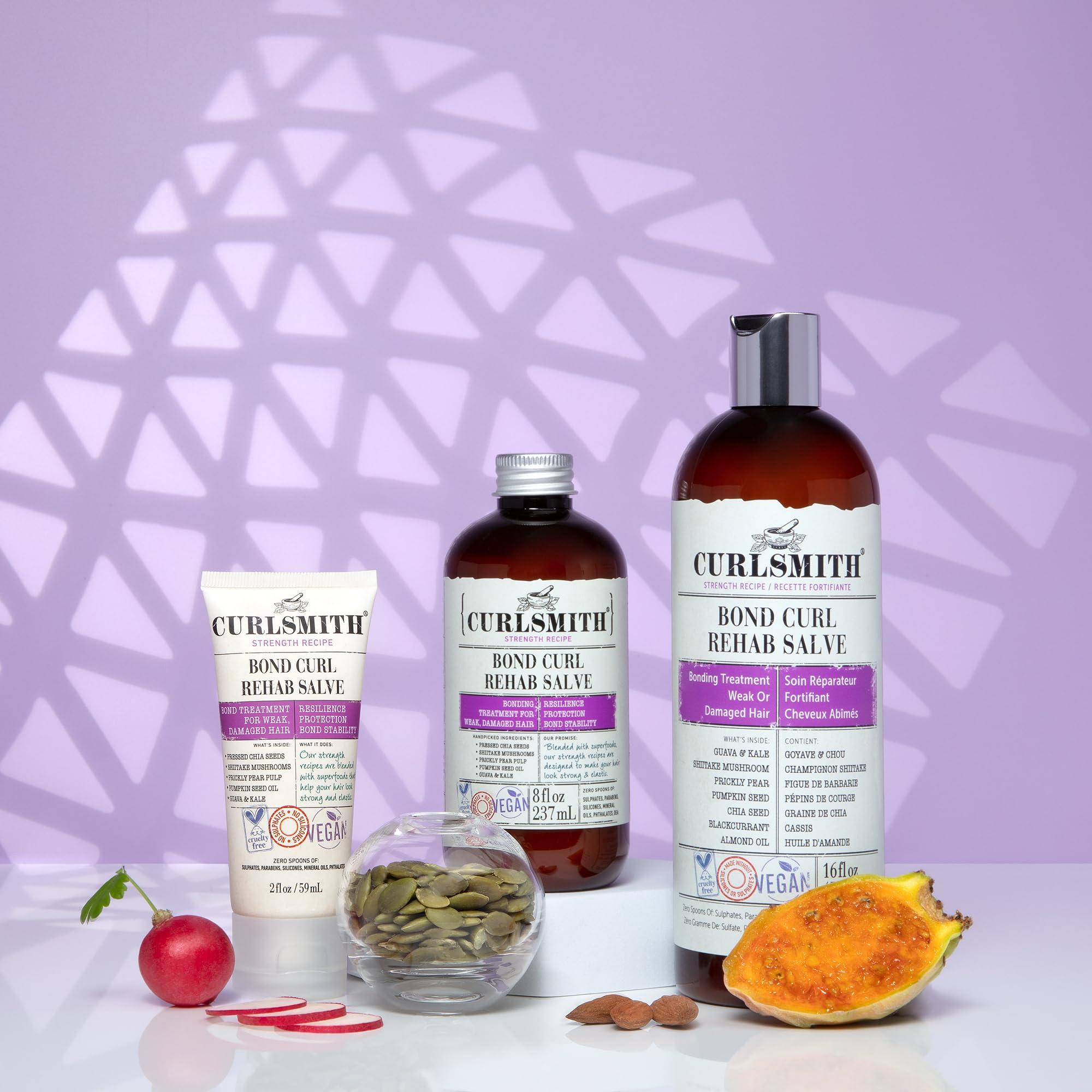 CURLSMITH CURLSMITH - Bond Curl Rehab Salve, Bond Building Strength Treatment for Weak, Damaged Hair (16 fl oz)