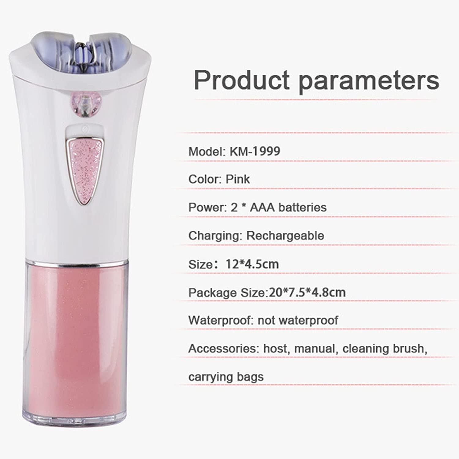 Hhkuize Glabrous Skin Epilator, Glabrousskin Hair Remover, Glamorous Skin Epilator for Face, Smooth Glide Epilator for Women Face Sensitive Skin Armpits, Bikini, Legs Hair Removal (2pc)