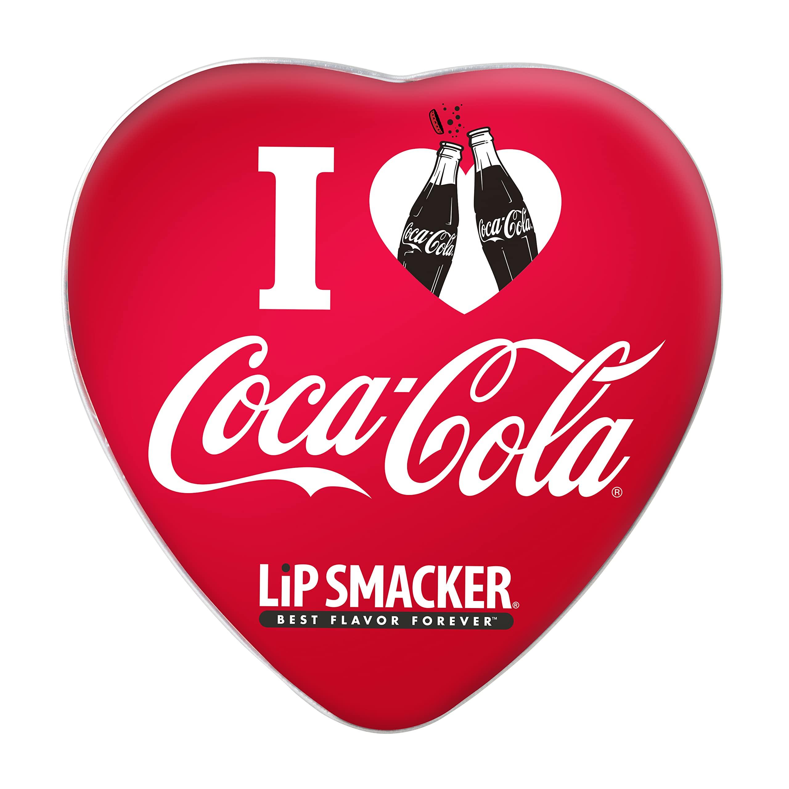 Lip Smacker Lip Smacker Valentine\'s Day Collection Coca-Cola Lip Balm Tin - Moisturizing, Soothing Trio Original Coca-Cola, Cherry, & Vanilla