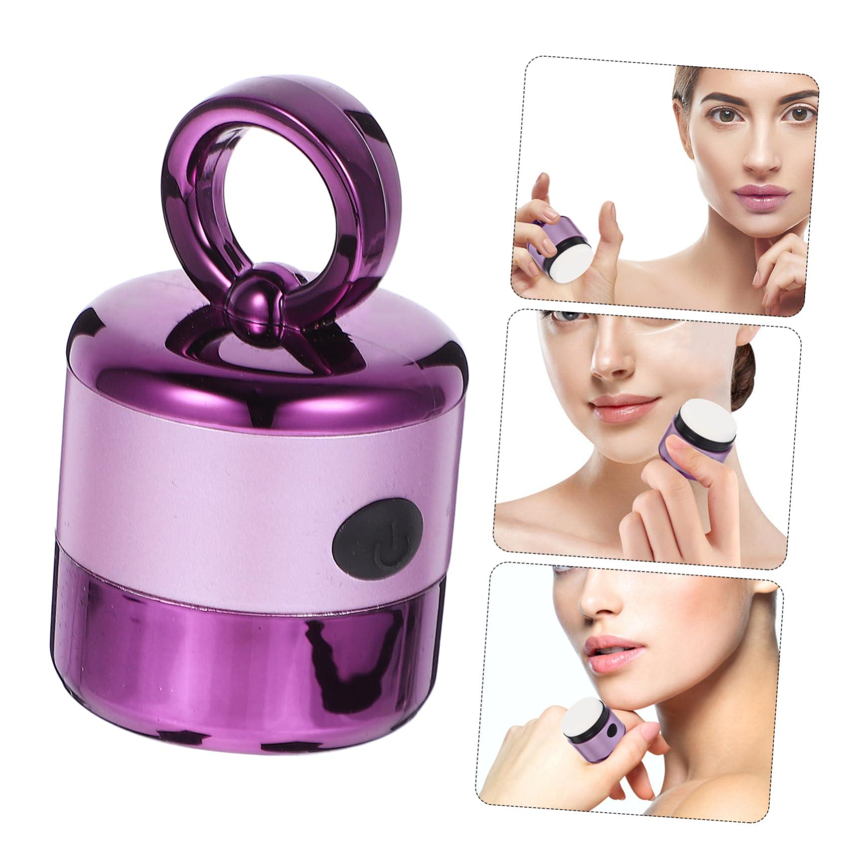 Ipetboom Ipetboom 2pcs Electric Makeup Powder Puff Blender Facial Puff for Even Foundation Purple Battery Operated Easy to Clean