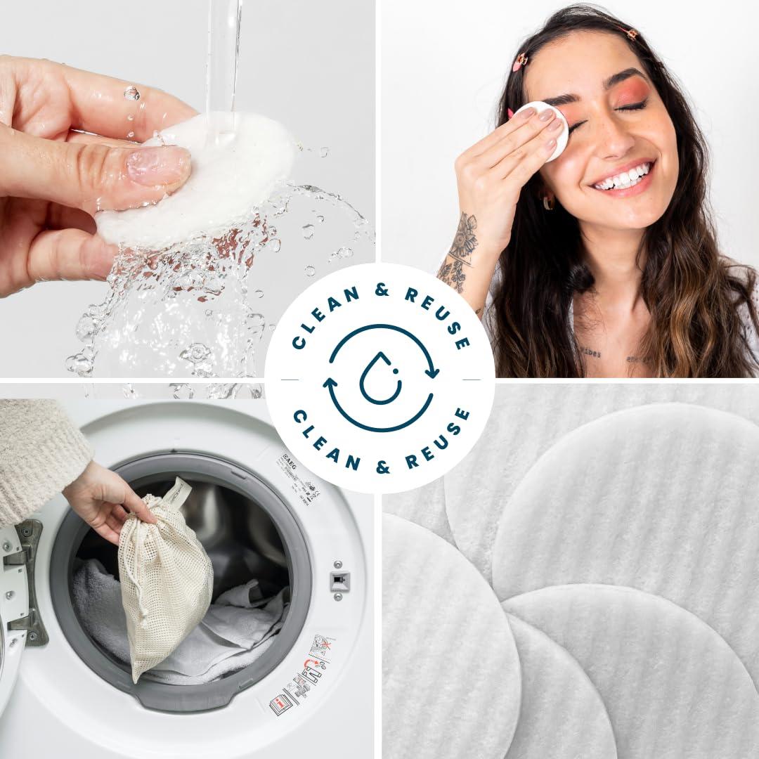 LastObject LastObject LastRound Kit - Reusable Cotton Rounds Perfect for Beauty Routines - 2 LastRound Large, 10 LastRound Original, 2 LastRound Pro, Small Laundry Bag