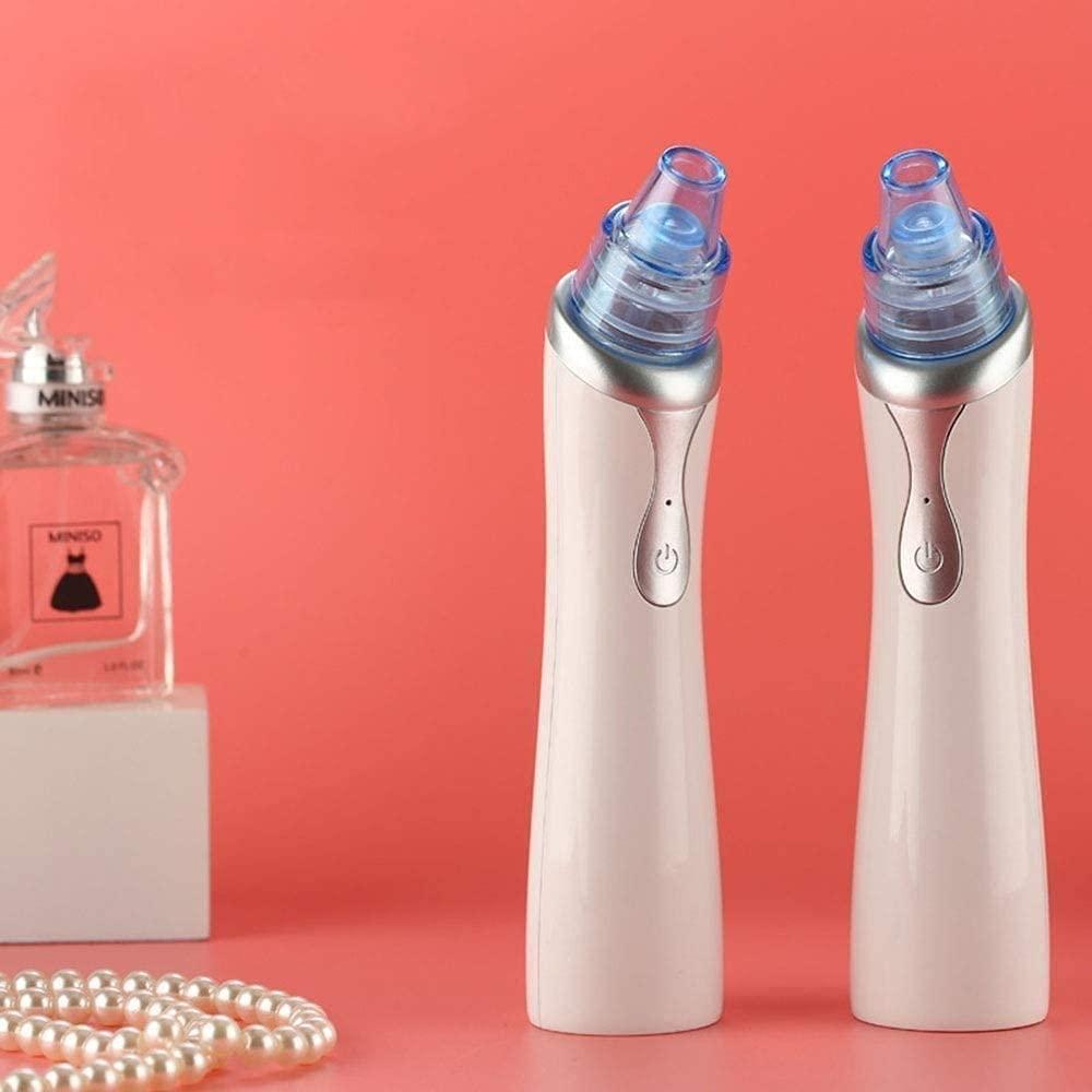 SMSOM SMSOM Blackhead Remover, Portable Blackhead Remover Vacuum-Pore Cleaner Vacuum Electric Suction Facial Comedo Acne Extractor Tool for Women & Men (White)