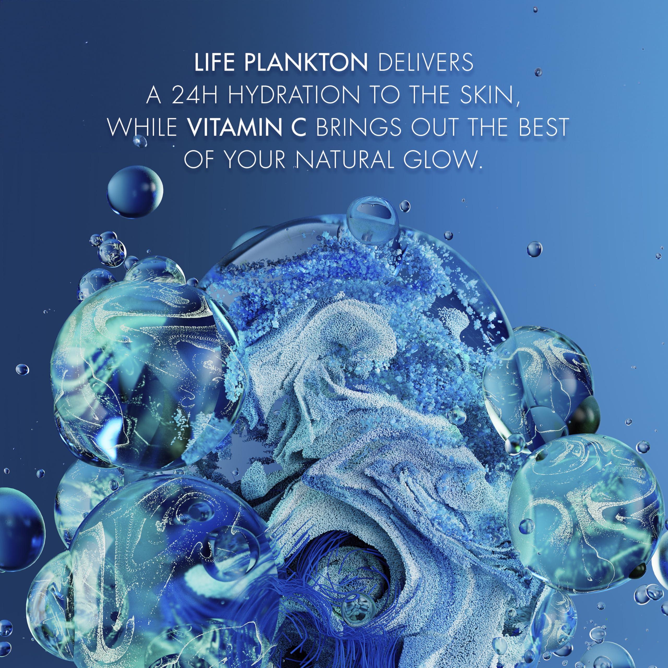 Biotherm Biotherm Aquasource Aqua Glow Super Concentrate, an Illuminating Serum, Face Moisturizer for Normal to Combination Skin with Vitamin C & Biotech Plankton, for Radiant,Glowing Skin, 1.7 Fl. Oz