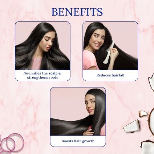 Parachute Advansed Parachute Advansed Onion Hair Oil with Natural Coconut Oil & Vitamin E, 6.7 Fl.oz. - For Longer, Stronger, Healthier Hair, Promotes Growth, Hair Fall Control, All Hair Types, Blue