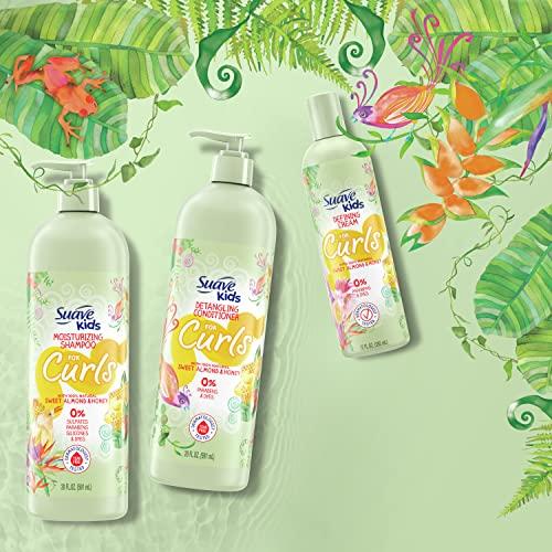 Suave Suave Kids Naturals Curl Defining Cream, Curl Enhancing Cream, Sweet Almond and Honey Dermatologist Tested and Tear-free Curl Cream 12 oz