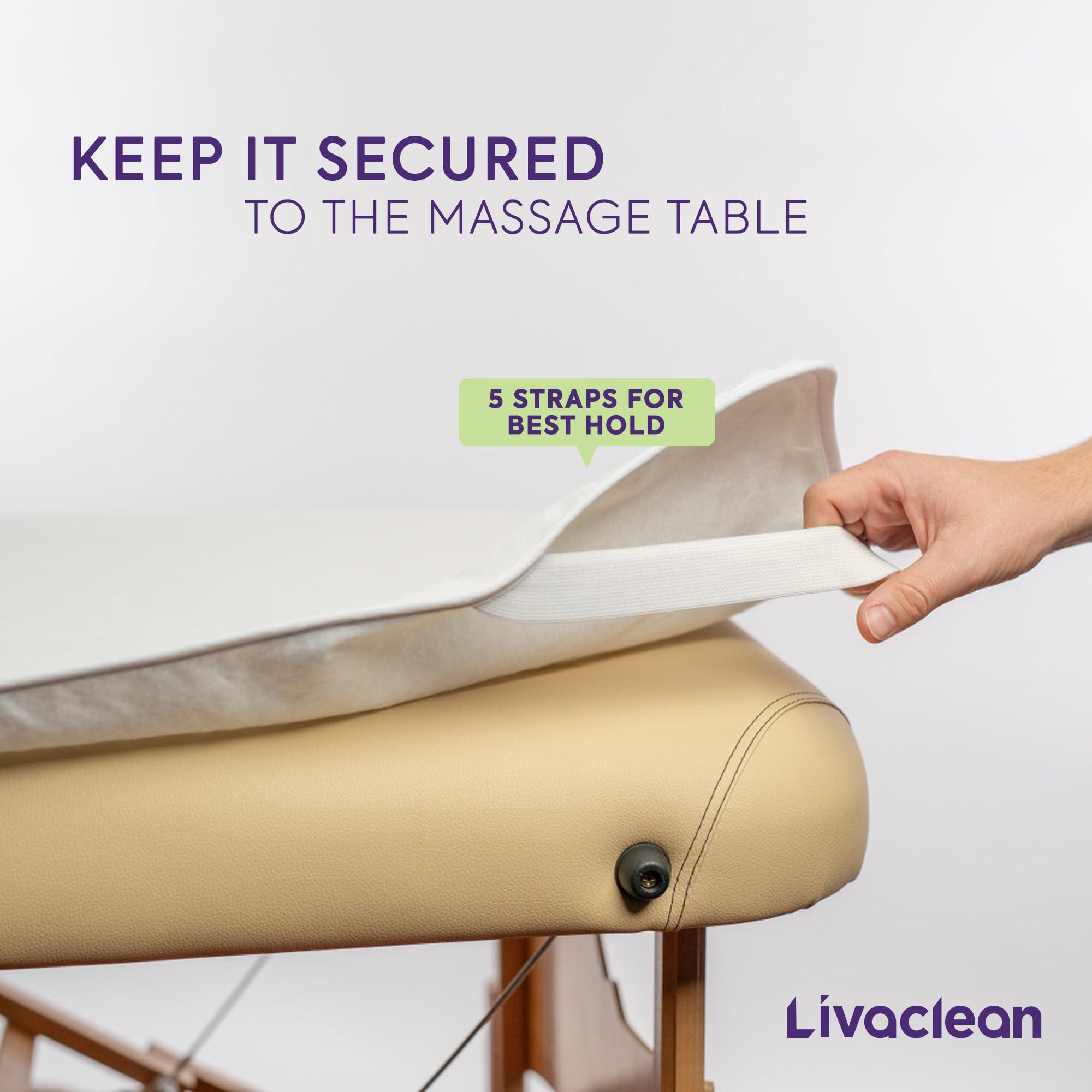 LivaClean Flannel Massage Table Warmer w/ 6 Temperature Settings (71" x 31.5) LivaClean Fleece Massage Table Warmer Heating Pad Blanket, Electric Heated Blanket, 2-Year Replacement Guarantee