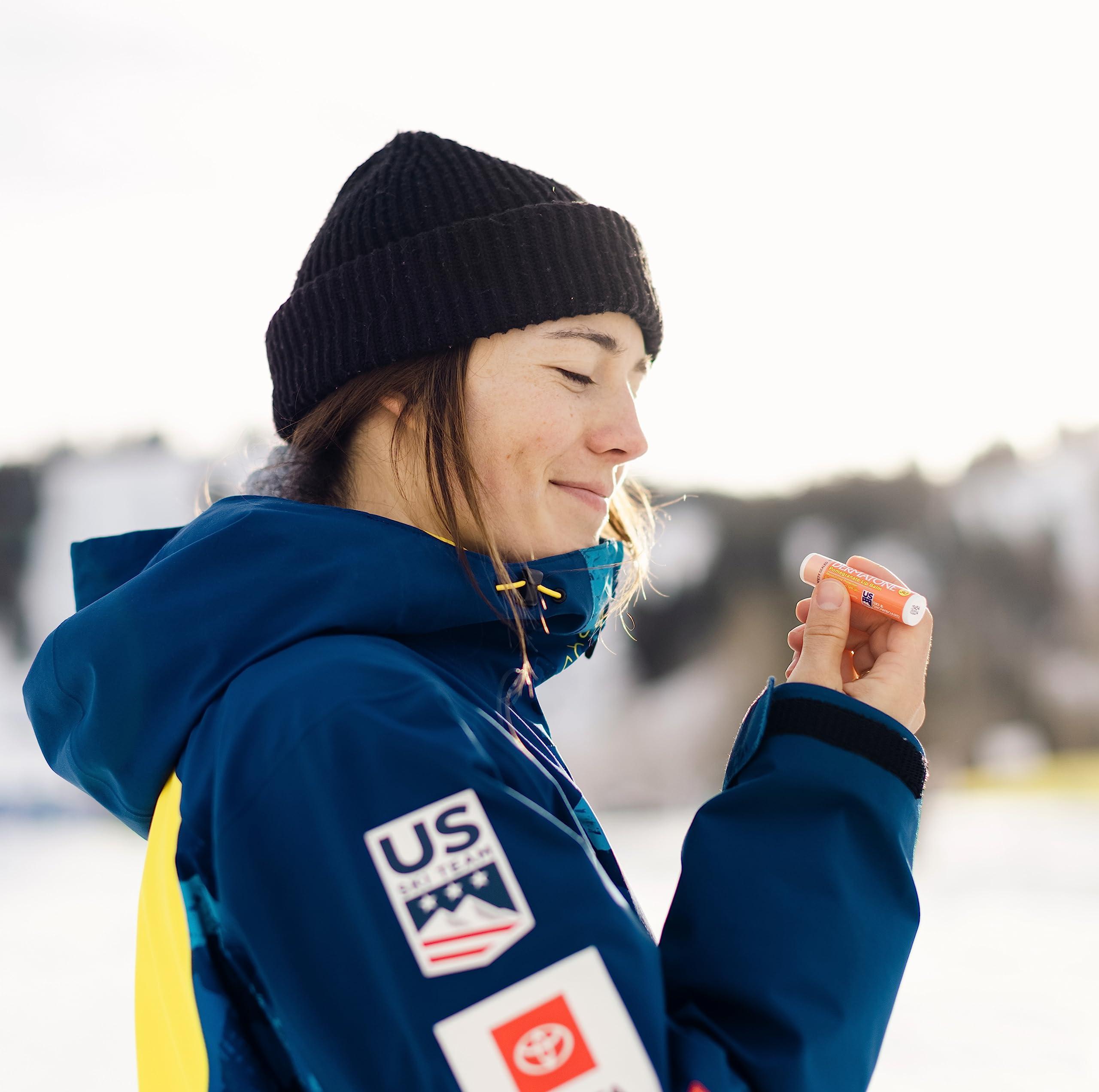 DERMATONE Dermatone Pomegranate Lip Balm | Moisturizing | Aloe and Vitamin E | Soothe & Replenish Dry & Chapped Lips | SPF 30 | 3-pack (Pomegranate, 0.15oz sticks)