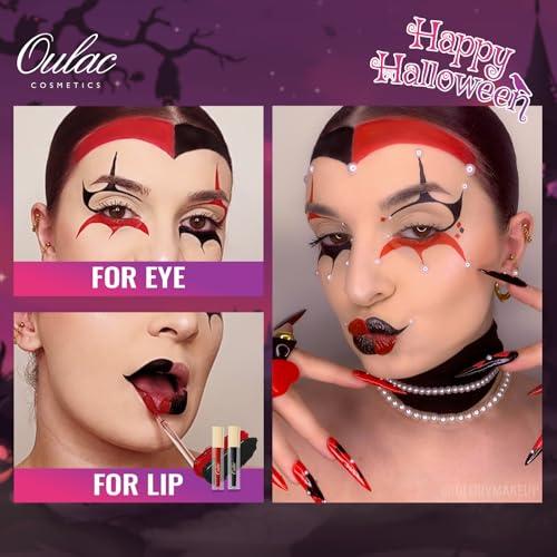 Oulac Oulac Black Lipstick for Women Halloween Makeup Matte Lipsticks, Highly Pigmented Color Lip Stain with Creamy Formula, Long Lasting, Waterproof, Vitamin E, Vegan, Cruelty-Free, M23