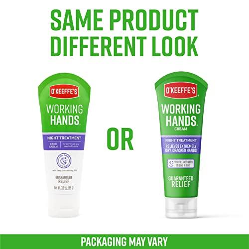 O'Keeffe's O'Keeffe's Working Hands Night Treatment Hand Cream, 3 oz Tube, (Pack of 1)