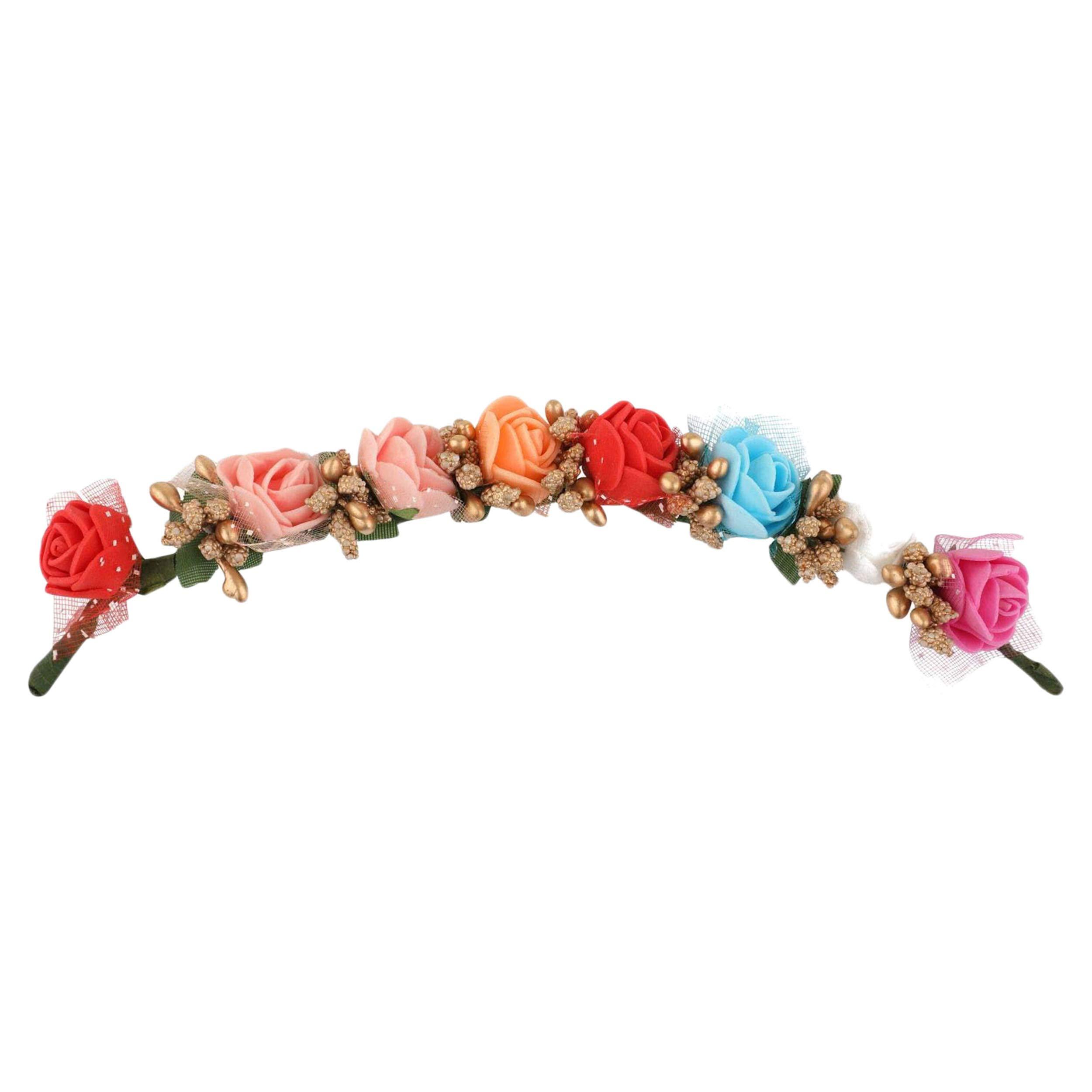 Way2like Way2like Hair Bun Juda Maker Flower Gajra Bridal Hair Accessories for Women Girls Pack of 1