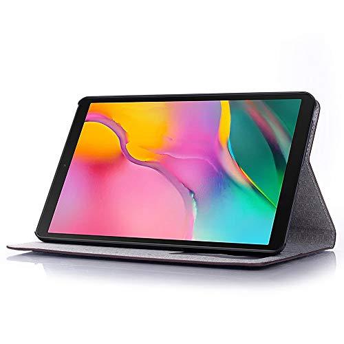 TechCode 8 inch Galaxy Tab A Case 2019, TechCode Book Style Folio Stand Cover Slim Fit PU Leather with Smart Feature Protective Case Shell for Samsung Galaxy Tab A 8.0 P200/P205 Model 2019(Brown)