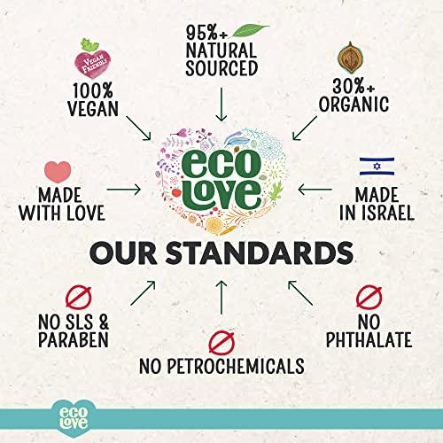 ecoLove ecoLove Natural Conditioning for Chemically Straightened Hair and Dry Damaged Hair No SLS or Parabens - With Natural Moroccan Oil Extract - Vegan and Cruelty-Free Hair Treatment, 17.6 oz